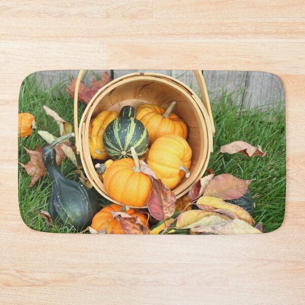 Item preview, Bushel Basket overflowing with Autumn Vertical designed and sold by Susie Kramer.