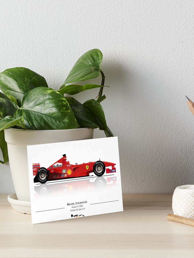 Ferrari F1-2000 - Schumacher Art Print