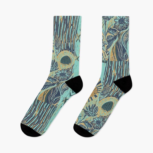 Item preview, city bloom teal & gold designed and sold by sonabeam.