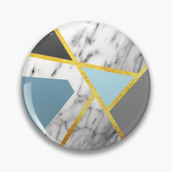 Item preview, Geometric marble print, color blocking blue designed and sold by ColorsHappiness.