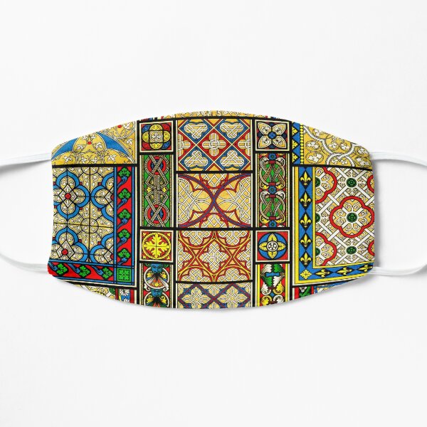 Moyen Age - Middle ages patterns art Flat Mask