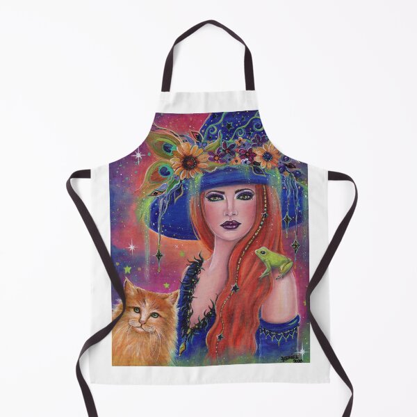 Item preview, Halloween witch and frog by Renee Lavoie designed and sold by Renee Lavoie.