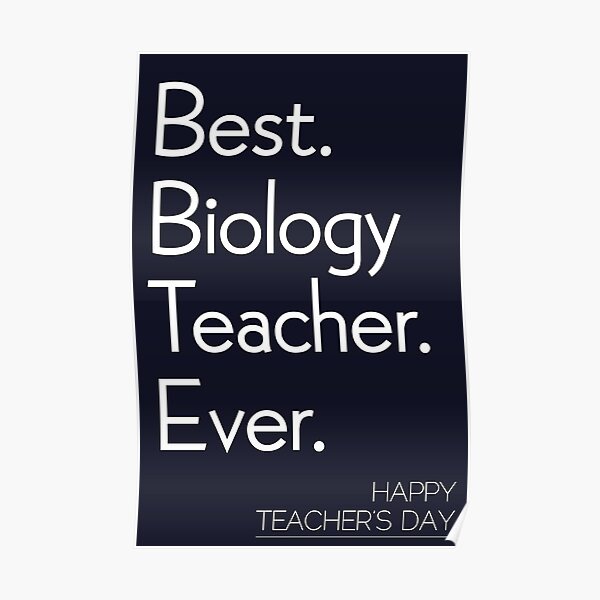 Biology Lesson Posters Redbubble