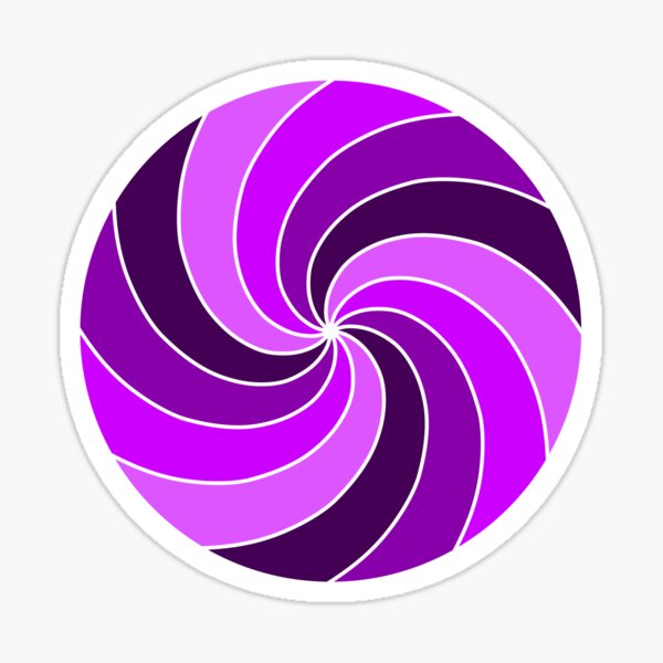 Purple Spiral Sticker