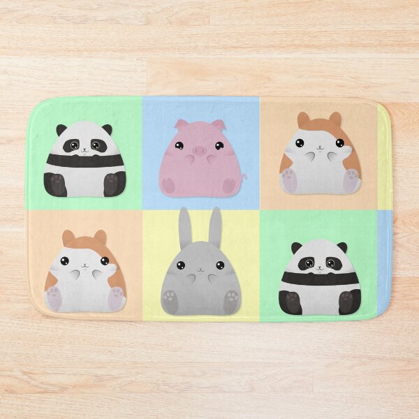 Item preview, Cute Little Chubby Animals Pastel Repeating Pattern designed and sold by stilo29.