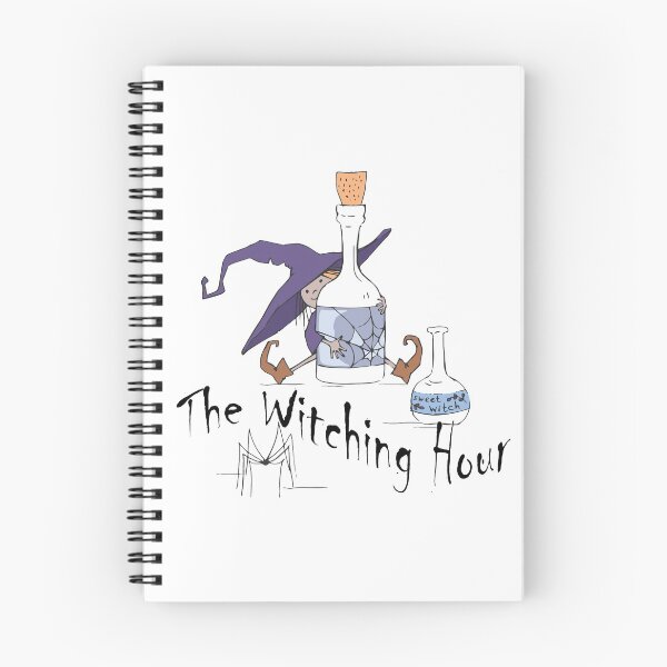Item preview, The Witching Hour - Cute Witch with Spider and her Special Sauce designed and sold by smnessen.