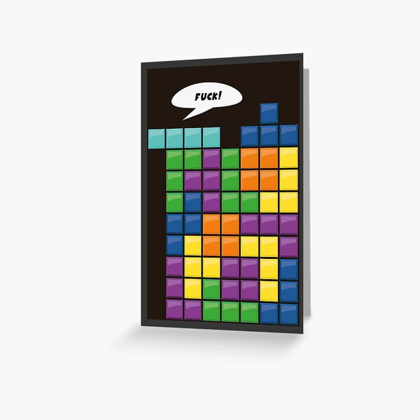 Tetris Greeting Card