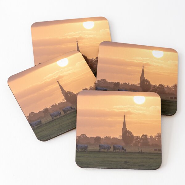 Item preview, Even the cows come to watch the sunrise designed and sold by Frits Klijn (klijnfoto.nl).