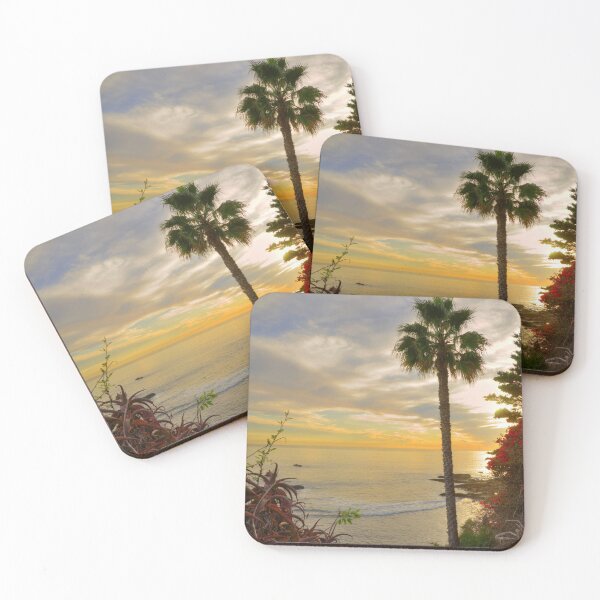 Item preview, Laguna Beach Sunset and Flowers designed and sold by K D Graves Photography.