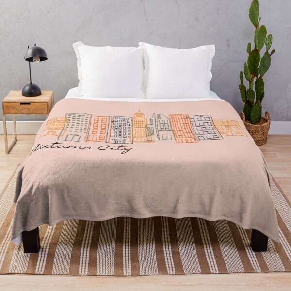 Item preview, Fall Autumn City Building Modern Minimalist Aesthetic Graphic designed and sold by cation-studio.