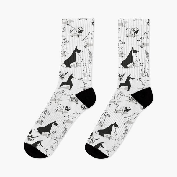 Item preview, Origami doggie friends II // white background black and white paper dogs designed and sold by SelmaCardoso.