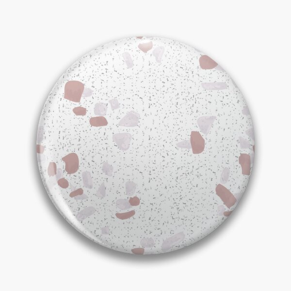 Item preview, Terazzo Blush Pink Light Grey and Grey on White Pattern designed and sold by Alicia Chee.