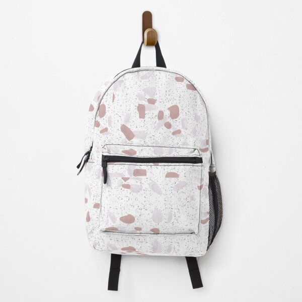 Item preview, Terazzo Blush Pink Light Grey and Grey on White Pattern designed and sold by Alicia Chee.