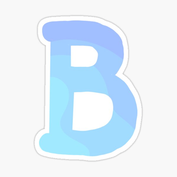 "Alphabet Letter B " Sticker For Sale By GabiMl | Redbubble