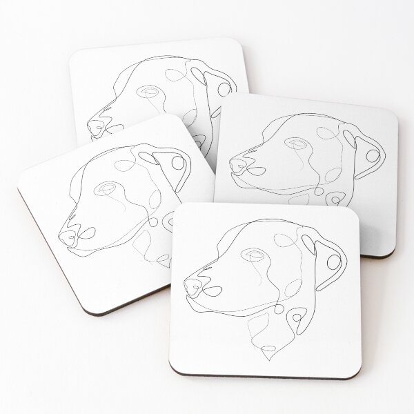 Item preview, Dalmatian dog - one line drawing designed and sold by addillum.