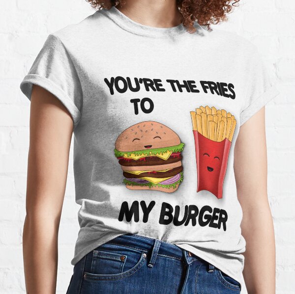 Fortnite Burger T Shirts Redbubble - burgerfries model roblox
