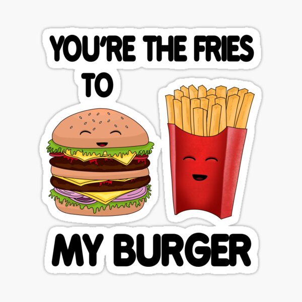 Fortnite Burger Stickers Redbubble - burgerfries model roblox