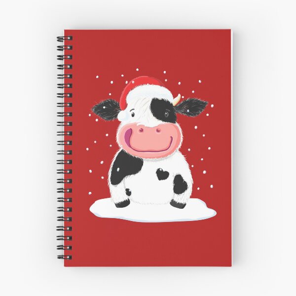 Item preview, Happy Holstein Cow In The Christmas Snow designed and sold by brodyquixote.