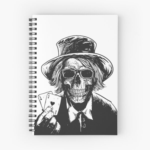Item preview, Grinning Skull with a pair of Aces - Pocket Rockets designed and sold by smnessen.