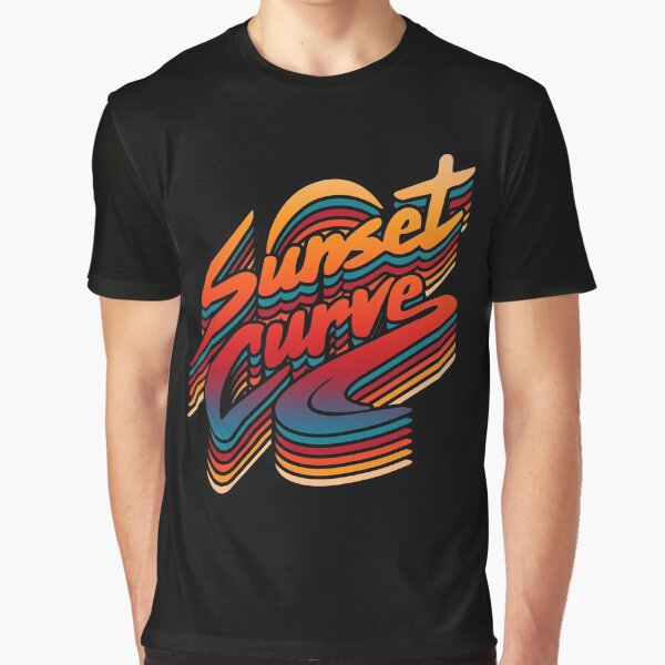 sunset curve band Graphic T-Shirt