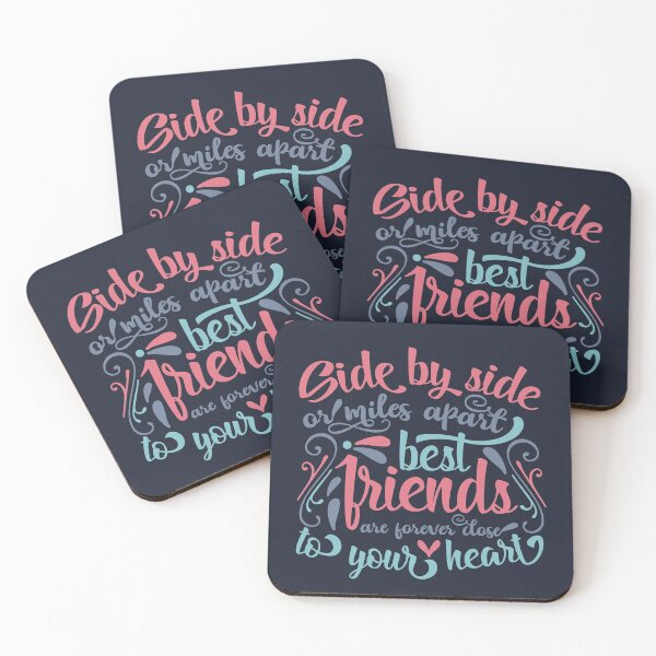 Item preview, Side by side or miles apart best friends are forever close to your heart designed and sold by UniqueStylistic.