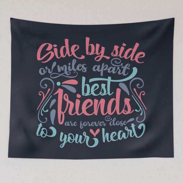 Item preview, Side by side or miles apart best friends are forever close to your heart designed and sold by UniqueStylistic.