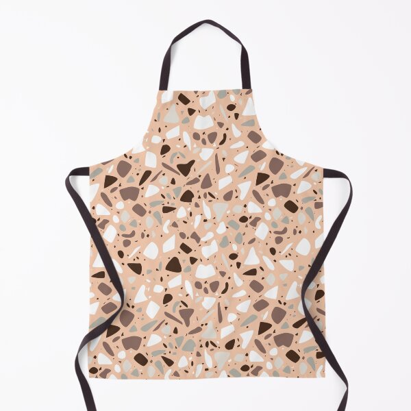 Item preview, Terazzo Brown Beige and White on Peach Orange Pattern designed and sold by Alicia Chee.