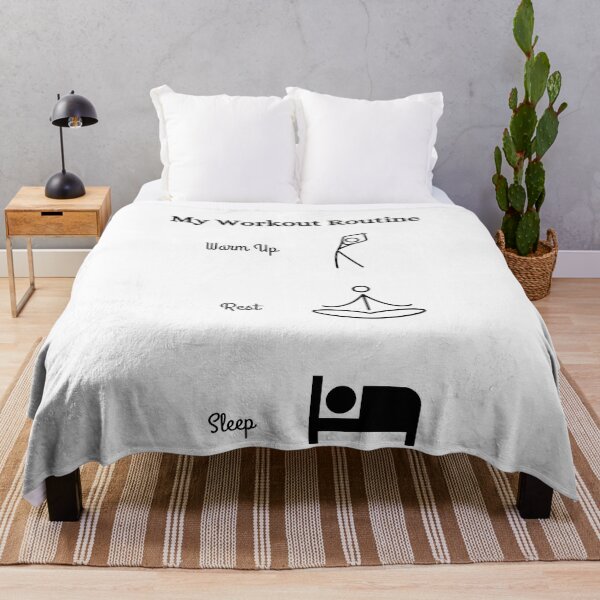 Item preview, My Workout Routine: Warm Up, Rest, Sleep designed and sold by CreativTEES !.