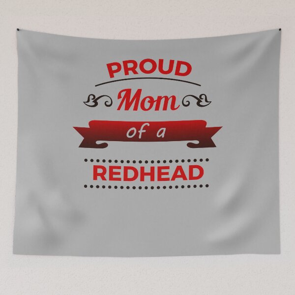 Item preview, Funny Proud Mom Of A Redhead Red Hair Ginger Girl designed and sold by TopTeeShop.