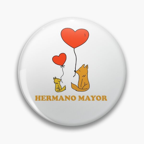 Item preview, Drawing Spanish "Big Brother" Hermano Mayor Foxes Balloons Gift Idea designed and sold by Jelisandie.
