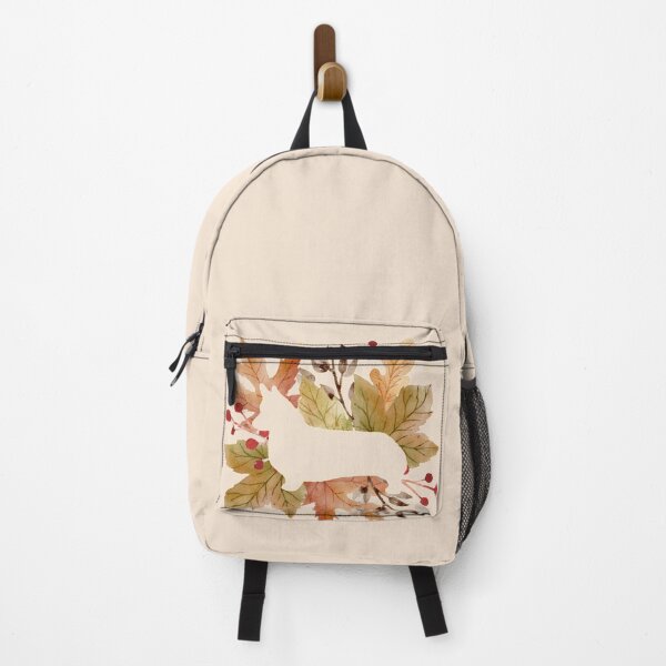 Item preview, Corgi Silhouette - Autumn Leaves designed and sold by MaplewoodMerch.