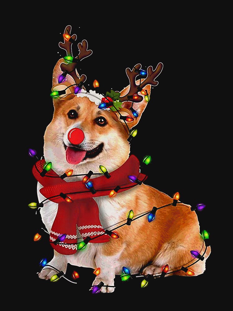 Christmas Reindeer Corgi by Leandro88489