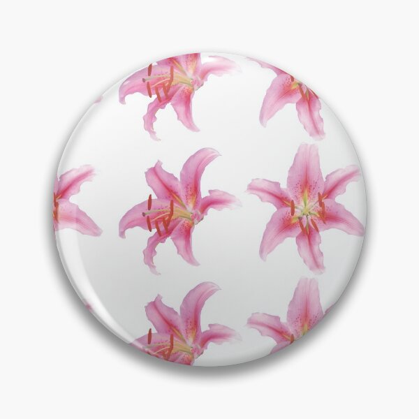 Item preview, Pretty Lilium flower lily pattern pink clear  designed and sold by NiceThing-com.