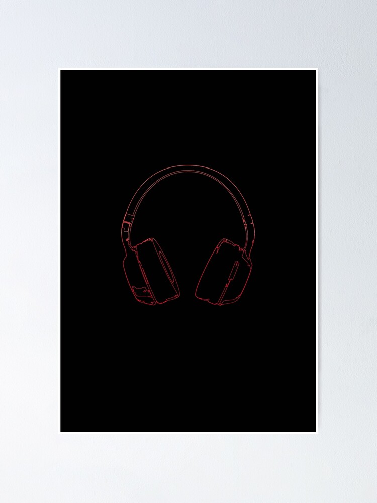 Headphone Sticker for Sale by Marciodesign