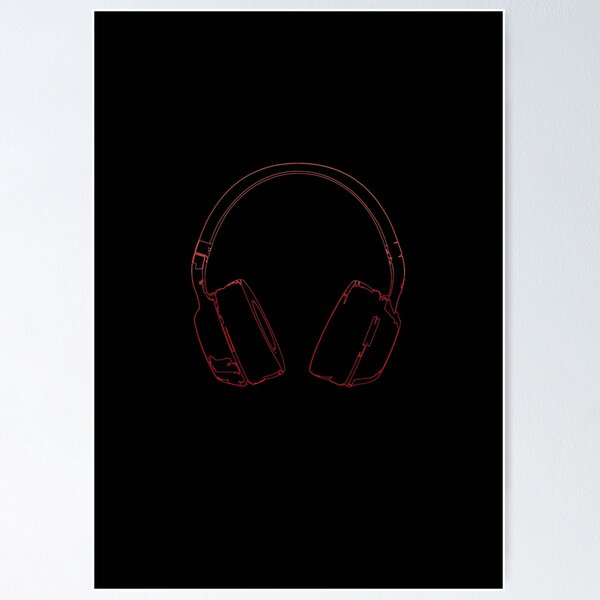 Headphone Sticker for Sale by Marciodesign