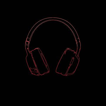 Headphone Sticker for Sale by Marciodesign