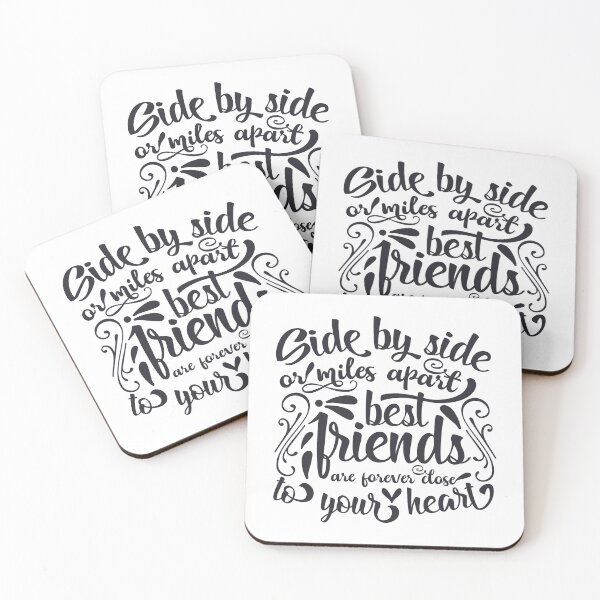 Item preview, Side by side or miles apart best friends are forever close to your heart designed and sold by UniqueStylistic.