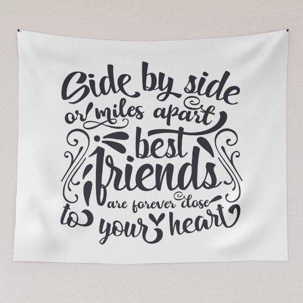 Item preview, Side by side or miles apart best friends are forever close to your heart designed and sold by UniqueStylistic.