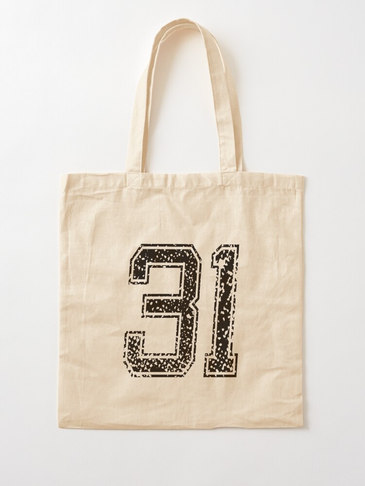 31 thirty one number sport american football baseball basketball Tote Bag