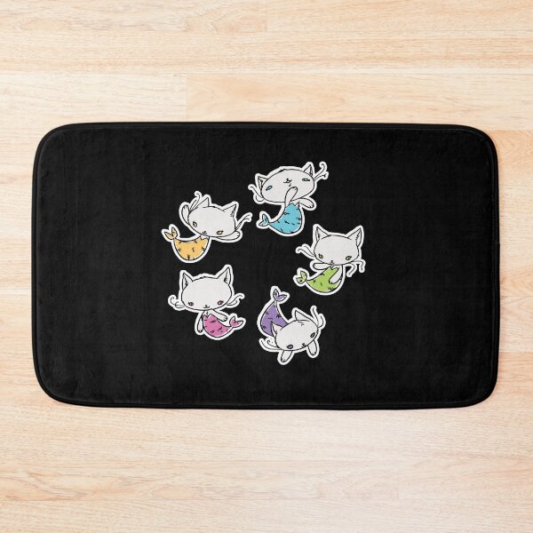 Item preview, Derpy Cat Mermaids Pattern designed and sold by supermara.