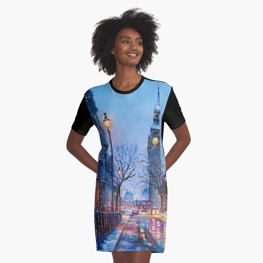 Item preview, Graphic T-Shirt Dress designed and sold by rogerpanart.