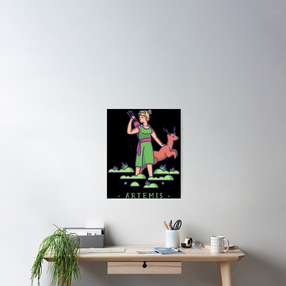 "Artemis Greek Mythology" Poster by Mimic-Gaming-Co | Redbubble