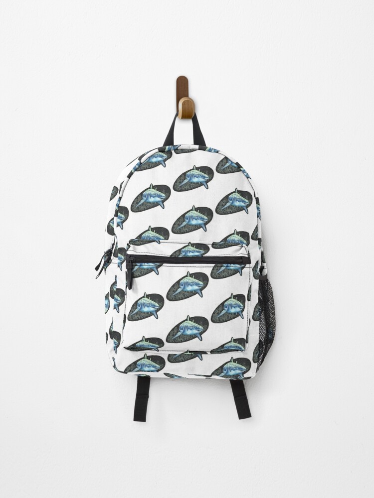 Neon shark backpack on sale