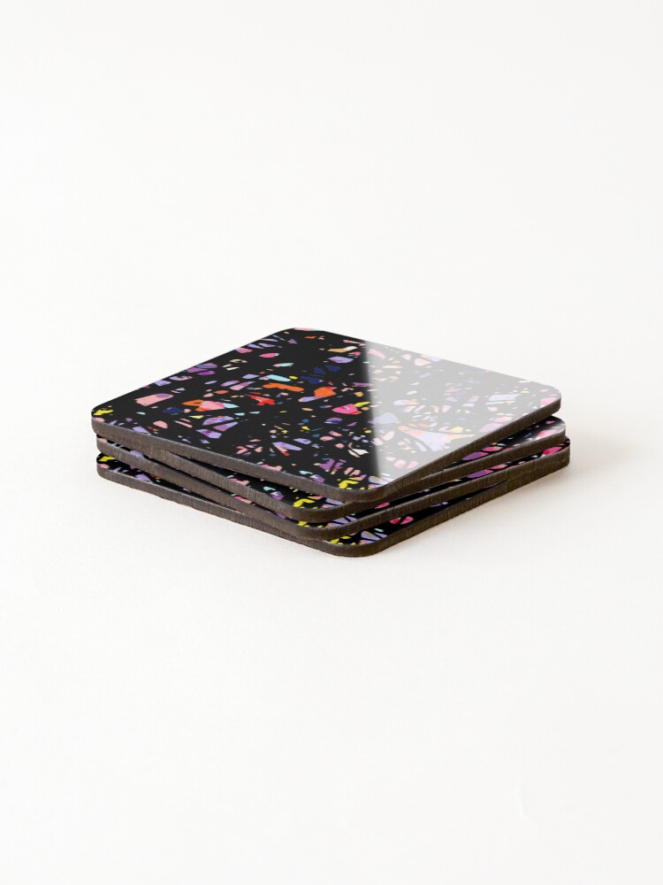 Thumbnail 4 of 5, Coasters (Set of 4), Colorful Abstract Pattern designed and sold by GazelleCreates.
