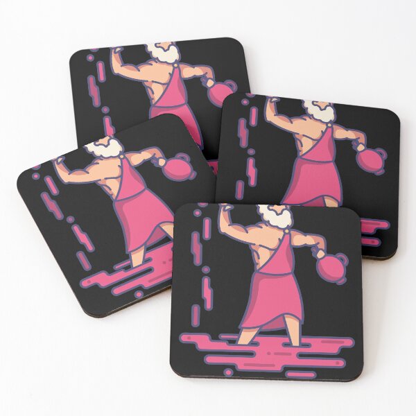 Dionysus Greek Mythology Coasters (Set of 4)