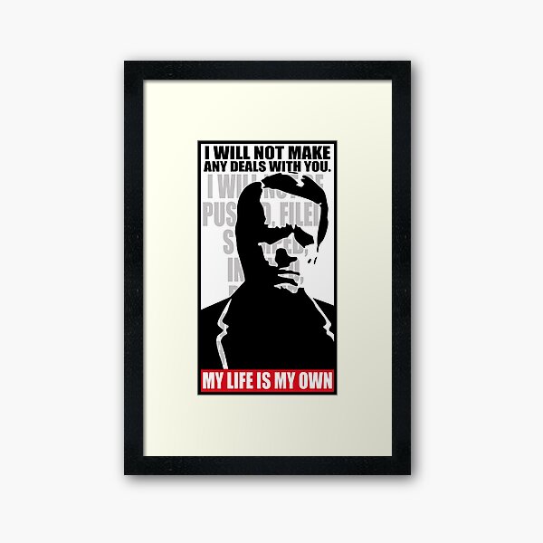 My life is my own Framed Art Print