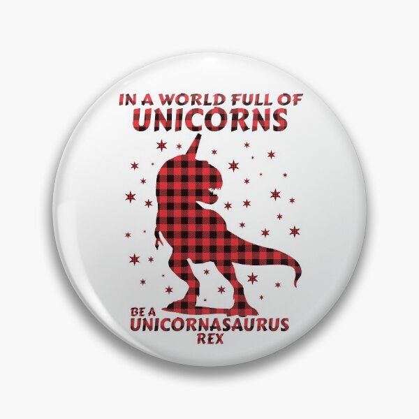 Item preview, In A World Full Of Unicorns Be A Unicornasaurus Rex Plaid designed and sold by issambak.