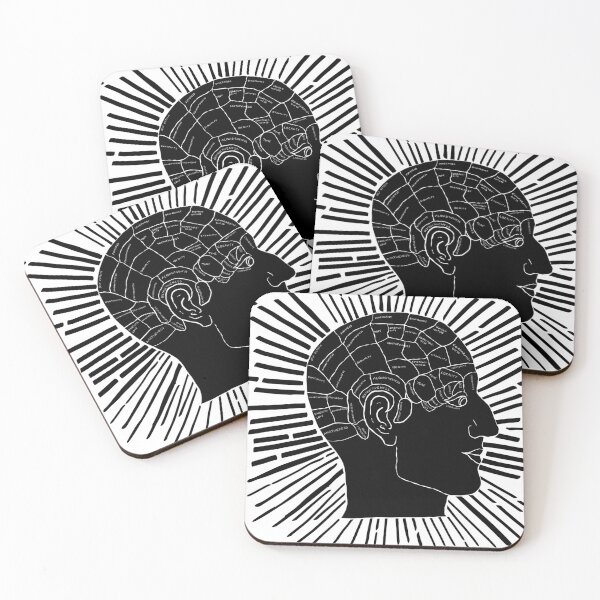 Item preview, Phrenology black and white designed and sold by Kimmygowland.