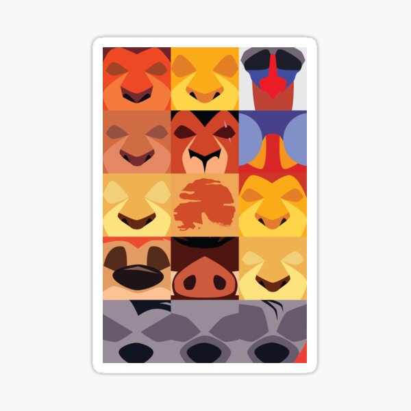 Minimalist TLK icons Sticker