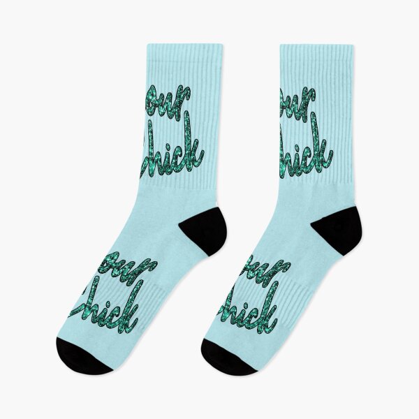 Item preview, Glamor Chick Typography in Turquoise Glitter designed and sold by GlamourChick.